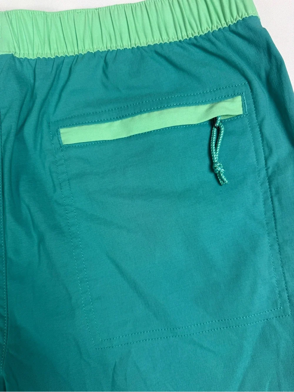 The North Face Class V Pull-On Shorts Men Small Teal Green 6” Inseam